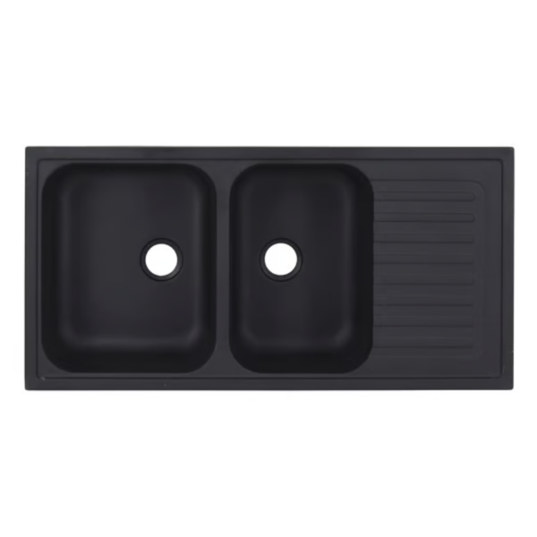 Cuba para Cozinha de Sobrepor 100x50x16 Preto Corso