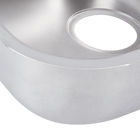 Cuba para Cozinha Dupla de Embutir 15x40x75cm Aço Inox 304 Polido Delinia