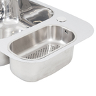 Cuba para Cozinha Dupla de Embutir 60x45x18cm Aço Inox 4,5 Brilhante Franke