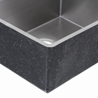 Cuba para Cozinha Dupla de Sobrepor ou Embutir 86,5x23cm Aço Inox 304 Fosco Mekal