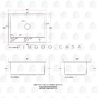 Cuba Para Cozinha Gourmet Aço Inox 304 Corubos 55x51 Cm Pingo