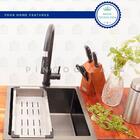 Cuba Para Cozinha Gourmet Aço Inox 304 Terena 44x44 Cm Pingoo