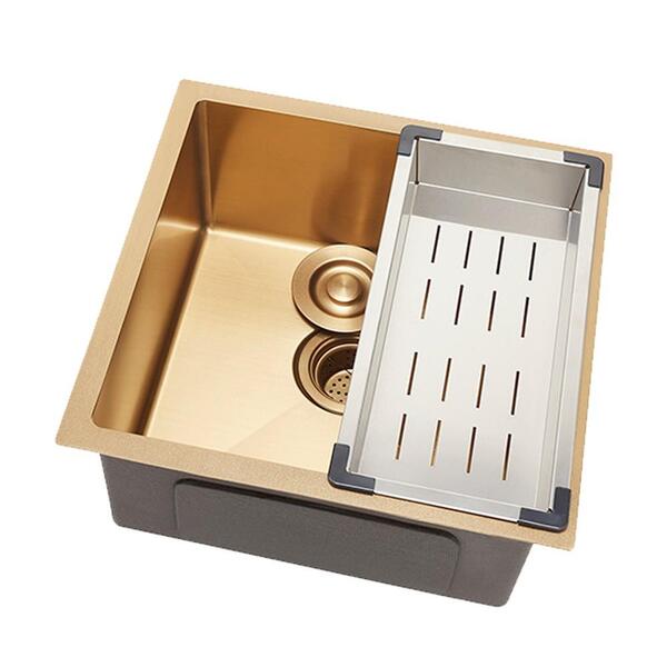 Cuba Para Cozinha Gourmet Aço Inox 304 Terena 44x44 Cm Pingoo