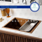 Cuba Para Cozinha Gourmet Aço Inox 304 Terena 58x45 Cm Pingoo