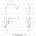 Cuba para cozinha gourmet com acessórios Guarani e Torneira m