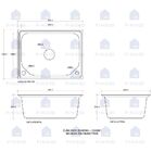 Cuba para cozinha gourmet com acessórios Guarani e Torneira m