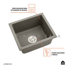 Cuba Para Cozinha Gourmet De Quartzo Com Acessórios Macuxi Pi