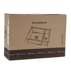 Cuba para Cozinha Gourmet de Sobrepor 66x45x21,3cm Aço Inox 304 Fosco Debacco