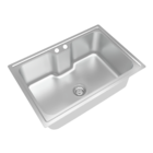 Cuba para Cozinha Gourmet de Sobrepor 66x45x21,3cm Aço Inox 304 Fosco Debacco