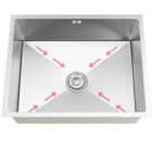 Cuba Para Cozinha Gourmet Malibú Quadrada Aço Inox 304 Com Ca