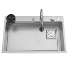 Cuba Para Cozinha Gourmet Miami Cascata Aço Inox 304 Goldenx