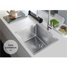 Cuba Para Cozinha Gourmet Pia Aço Inox 304 Quadrada 60cm