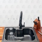 Cuba Para Cozinha Gourmet Pia Aço Inox Com Acessórios Carajás