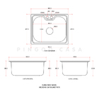 Cuba Para Cozinha Gourmet Pia Aço Inox Com Acessórios Nawa 50