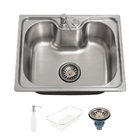 Cuba Para Cozinha Gourmet Pia Aço Inox Com Acessórios Nawa 50