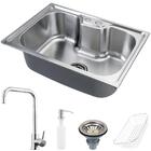 Cuba Para Cozinha Gourmet Pia Aço Inox Com Acessórios Nawa 50