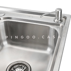 Cuba Para Cozinha Gourmet Pia Aço Inox Com Acessórios Ticunas