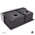 Cuba Para Cozinha Gourmet Pia Dupla Aço Inox 304 Kiriri Peque