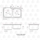 Cuba Para Cozinha Gourmet Pia Dupla Aço Inox Com Acessórios E