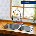 Cuba Para Cozinha Gourmet Pia Dupla Aço Inox Com Acessórios T