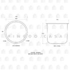 Cuba Para Cozinha Gourmet Pia Inox Com Acessórios Guarani E L