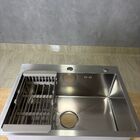 Cuba Para Cozinha Gourmet Quebec Quadrada 60cm Aço Inox 304 c