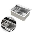 Cuba Para Cozinha Gourmet Quebec Quadrada 60cm Aço Inox 304 c