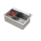 Cuba Para Cozinha Gourmet Quebec Quadrada 62cm Aço Inox 304 c