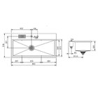 Cuba Para Cozinha Inox Gourmet 92 Vxl Tripla - Ludrio