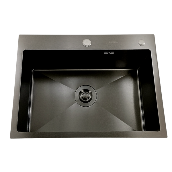 Cuba Para Cozinha Jordana Aço Inox Black Acessórios 60x45