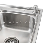 Cuba Para Cozinha Pia Dupla Aço Inox Gourmet Potiguara Com Ac