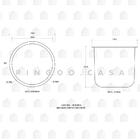Cuba Para Cozinha Pia Dupla Com Acessórios E Lixeira Ticunas
