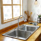 Cuba Para Cozinha Pia Dupla Com Acessórios E Lixeira Ticunas