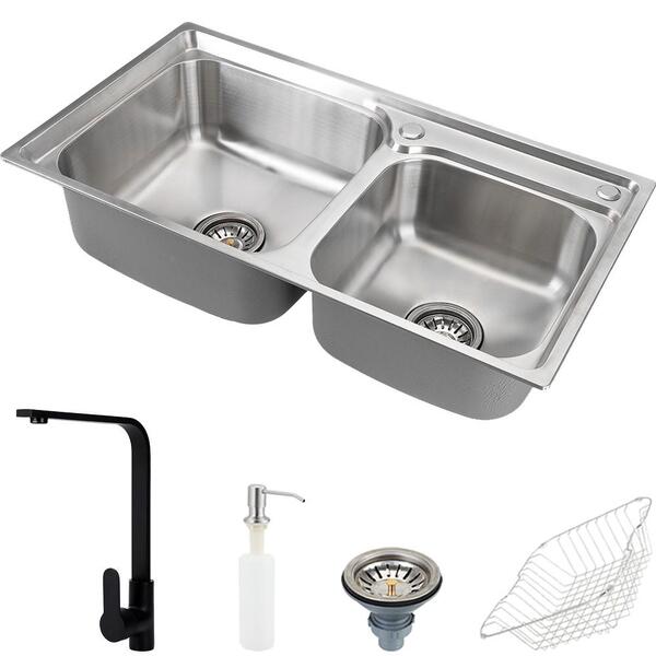 Cuba Para Cozinha Pia Dupla Com Acessórios E Ticunas E Tornei