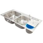 Cuba Para Cozinha Pia Dupla Em Aço Inox Com Acessórios Com Li