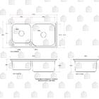 Cuba Para Cozinha Pia Inox Com Acessórios E Lixeira Potiguara