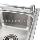 Cuba Para Cozinha Pia Inox Com Acessórios E Lixeira Potiguara