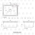 Cuba Para Cozinha Pia Inox Matis Com Acessórios E Tábua De Co