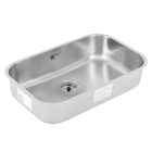 Cuba para Cozinha Simples de Embutir 15x34x56cm Aço Inox 304 Polido Delinia