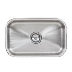 Cuba para Cozinha Simples de Embutir ou Sobrepor 33x17x56cm Aço Inox 304 Escovado Mekal