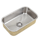 Cuba para Cozinha Simples de Embutir ou Sobrepor 33x17x56cm Aço Inox 304 Escovado Mekal