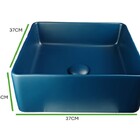 Cuba Para Lavabo Banheiro Sobrepor Cerâmica Mesa Azul