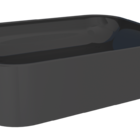 Cuba Para Pia De Apoio Em Mármore Sintético Luna Rica - Preto