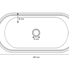 Cuba Para Pia De Apoio Em Mármore Sintético Nimbus Imperial -