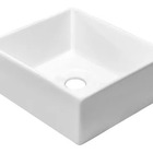 Cuba Para Pia De Sobrepor Em Mármore Sintético Tulipa-branco