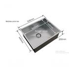 Cuba Pia Aço Inox Gourmet Ajb Cozinha Com Valvula 50x40cm