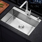 Cuba Pia Aço Inox Gourmet Cozinha 60x45cm Com Acessórios Cor