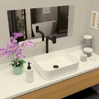 Cuba Pia Apoio Louça Piazza Retangular 42x34cm Branca Japi