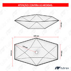 Cuba Pia Ceramica Porcelana Banheiro Lavabo De Apoio Diamante