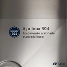 Cuba Pia Cozinha  Gourmet Quadrada 35x35 Inox 304 Escovado Tu